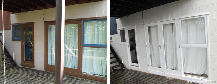 exterior doors and deck