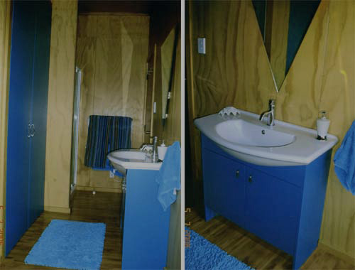 Bathroom with Resene Orient