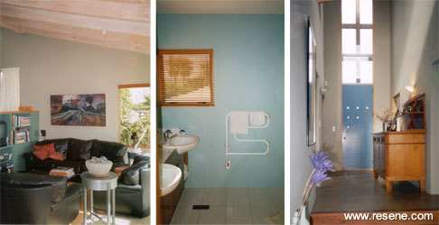 Painting lounge, bathroom, entranceway