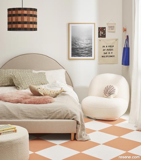 A fun and stylish tween bedroom