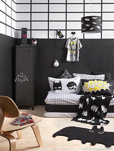 A batman themed kid's room
