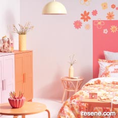 Gelato coloured girls bedroom