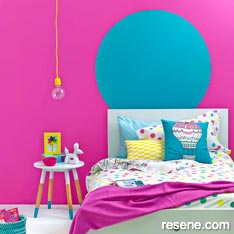 Bright colours for a child's room