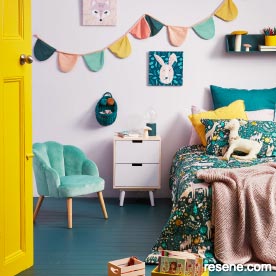 Make a woodland themed childrens room.