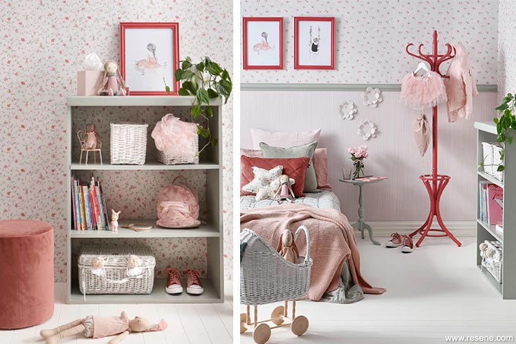 This young girl’s room is full of old-fashioned charm