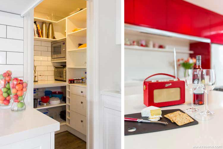 scullery and red kitchen