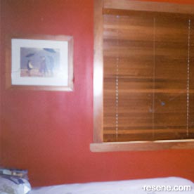 Resene Red Berry bedroom walls