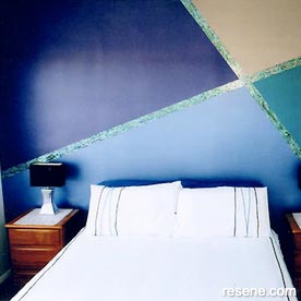 Bedroom inspired by paua shells