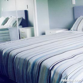 Pastel blue bedroom
