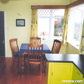 Yellow dining room