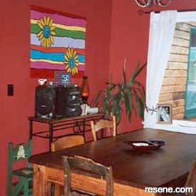 Mexican themed dining room