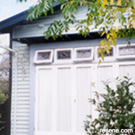Calming home exterior colour scheme