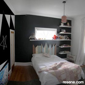 Black and white kid's room