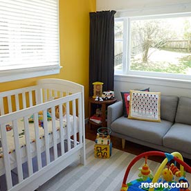 Yellow and white nursery