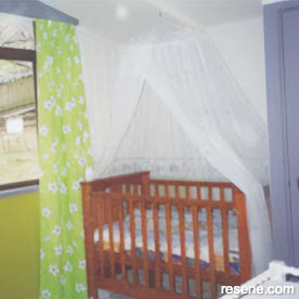 Nursery of green and neutrals