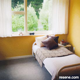 Yellow and white child's room