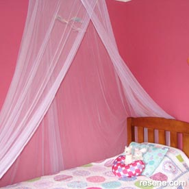 Bright pink girl's room