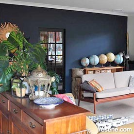 Stylish blue lounge