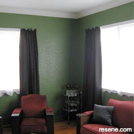 Green and white lounge