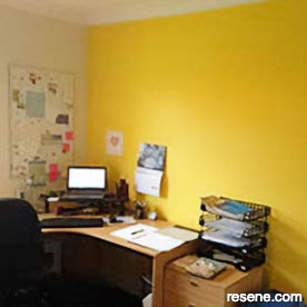 Bright yellow office