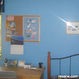 Light blue spare room