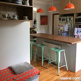 Orange inspired kitchen