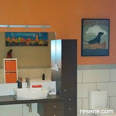 70's inspired bathroom design