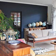 Stylish blue lounge