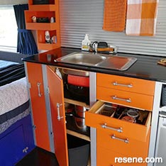 Caravan kitchen