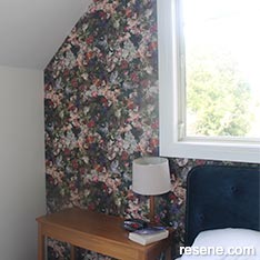 Wallpaper inspired bedroom