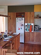 Kitchen with wood accents