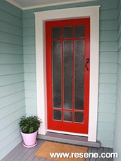 Red home entry