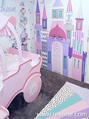 Girls pink bedroom
