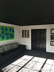 Black living room