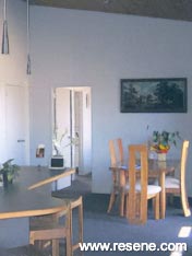 Aubergine dining room