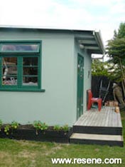 Green hobby shed