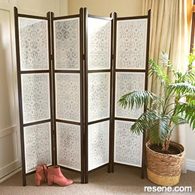 DIY privacy screen and room divider