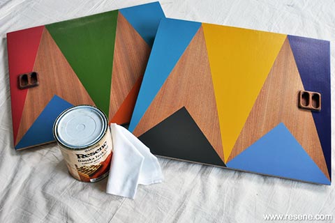 Step 8 - Paint teak oil