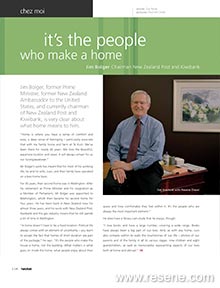 It's the people who make a home - Jim Bolger