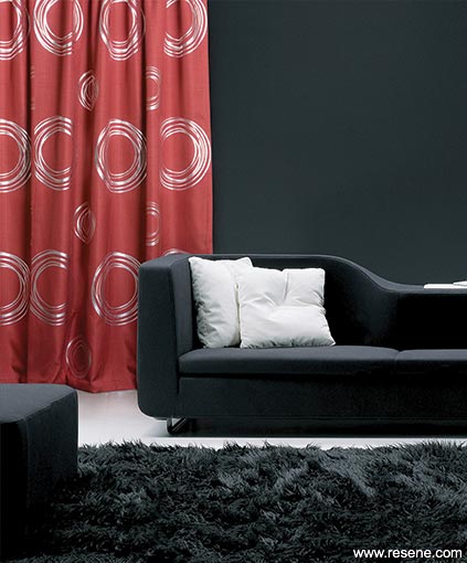 Contemporary metallic curtain design