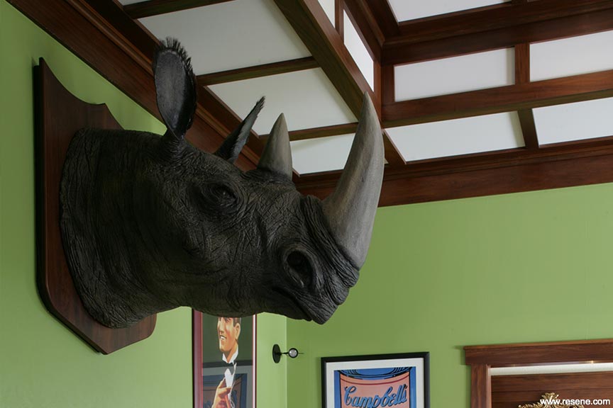 Replica rhino head