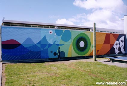 Coastal Taranaki School mural