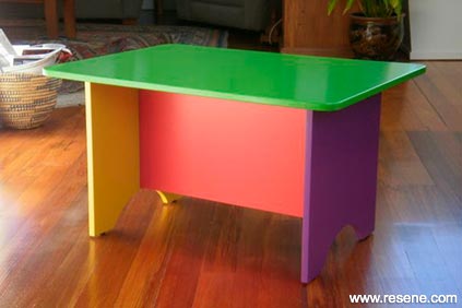 Colourful playtable