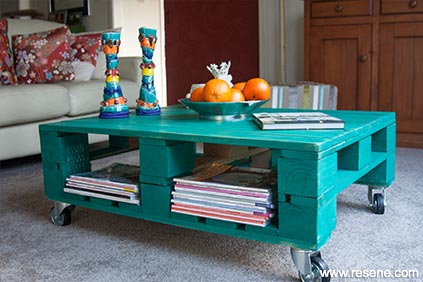 Painted coffee table
