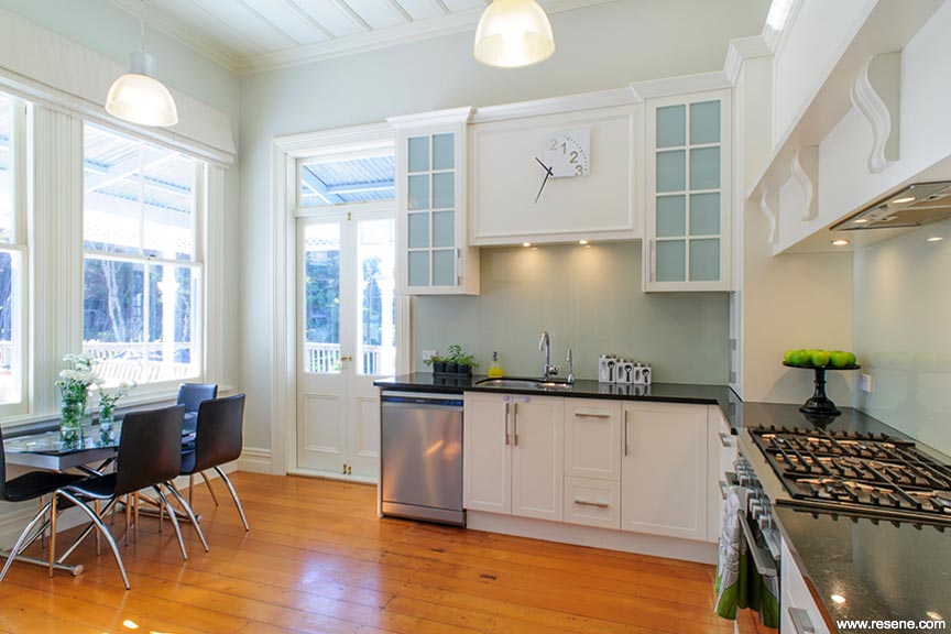 Bright renovated villa kitchen