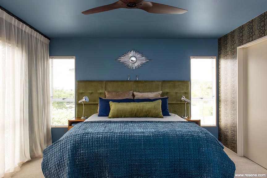 Blue master bedroom