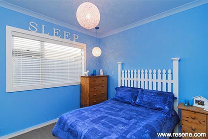 Light blue bedroom