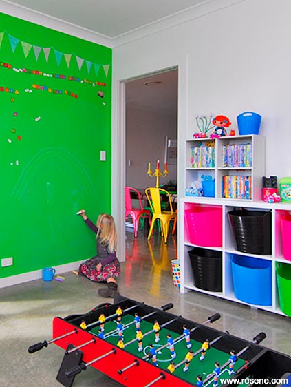 Colourful play room