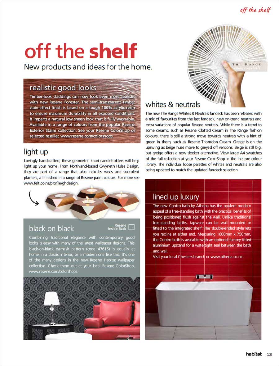 Off the shelf - new products for the home