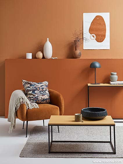 Lounge spiced just right with on trend colours